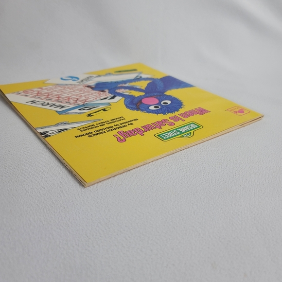 Vtg Sesame Street When Is Saturday? Book And Read Along Cassette Tape - Picture 12 of 14